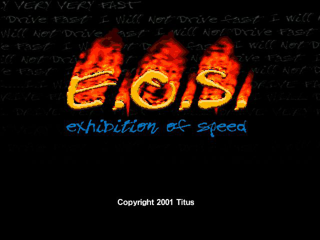 Exhibition of Speed Title Screen